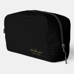Business Script Elegant Signature Dopp Kit