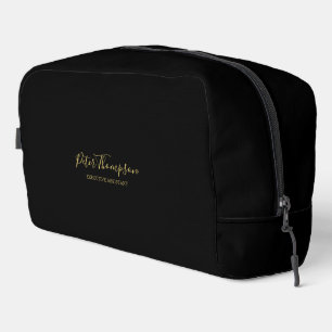 Business Script Elegant Signature Note Card Dopp Kit
