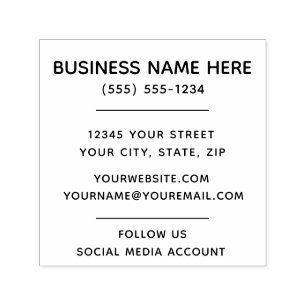 Business Self-inking Stamp