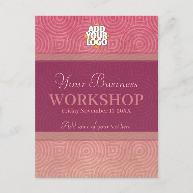 Business Seminar Workshop Invitation template (Front)
