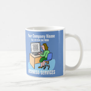 Business Services Worker Cartoon Coffee Mug