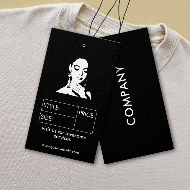 Business Size Label Clothing Price Hang Tag (Creator Uploaded)