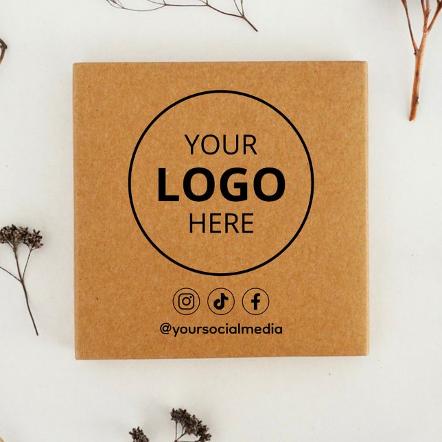 Business Social Media Logo Self-inking Stamp (Creator Uploaded)