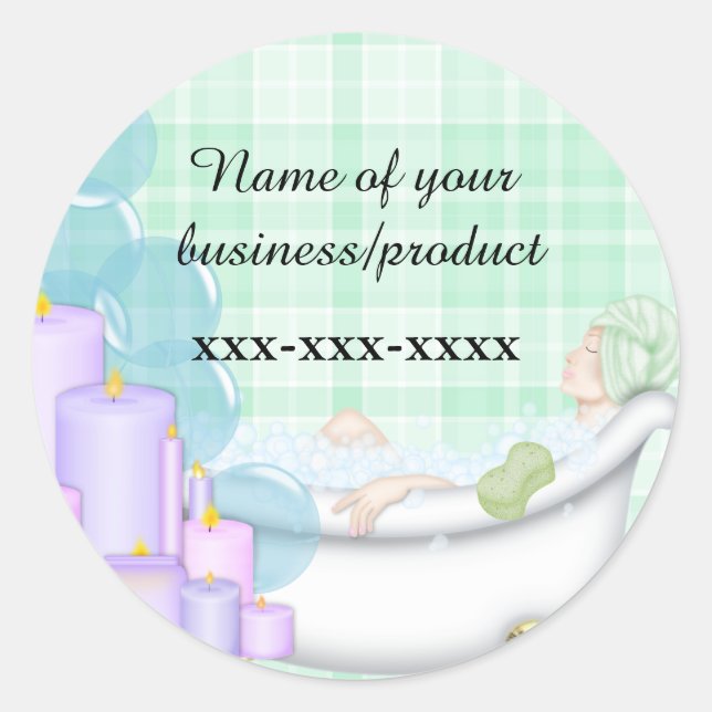 business spa sticker (Front)