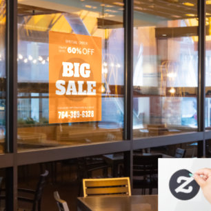 Business Special Sale Offer Window Cling