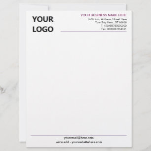 Business Stationery Branded Letterhead Example