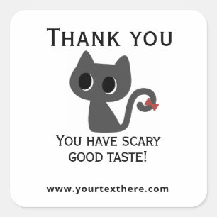 Business Sticker - Halloween Thank You