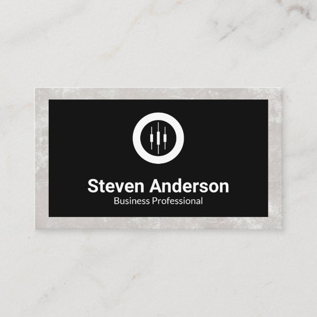 Business Stock Logo Business Card (Front)