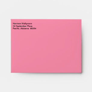 Business Stylish Flamingo Pink Envelope