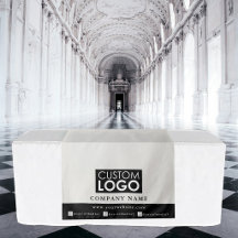Business Table Runner Banner Linen Logo Display