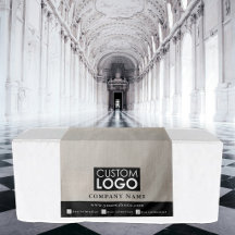 Business Table Runner Banner Linen Logo Display