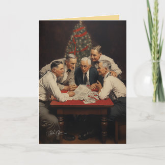 Business Team's Complicated Season's Greetings Holiday Card