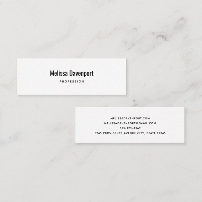 Business Template 15 Mini Business Card (Front/Back)