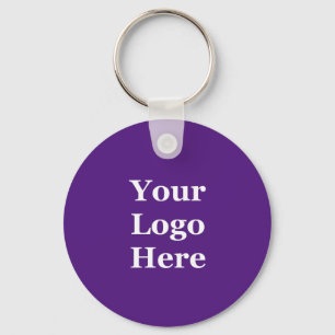 Business Template Royal Purple Your Logo Here Key Ring