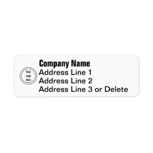 Business Template Your Logo Here Return Address Label