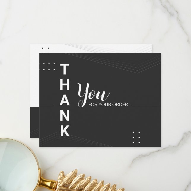 Business Thank You Card (Front/Back In Situ)