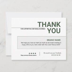 Business Thank You Card