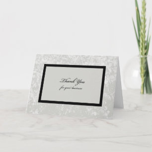 Business Thank You Card -- Corporate Grey