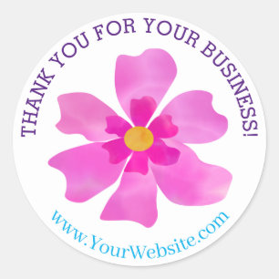 Business Thank You CUSTOM Round Stickers