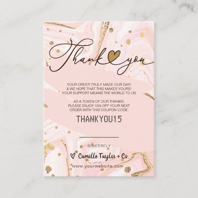 Business Thank You & Discount Code | Modern  Loyal Loyalty Card (Front)
