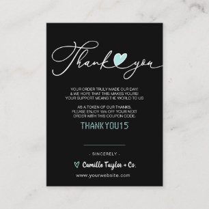 Business Thank You & Discount Code   Modern  Loyal Loyalty Card