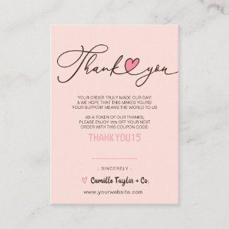 Business Thank You & Discount Code | Modern Loyal Loyalty Card
