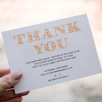BUSINESS THANK YOU ELEGANT ORANGE SWIRL LOGO