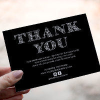 BUSINESS THANK YOU ELEGANT SWIRL LOGO