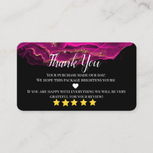 business thank you homemade gold heart business ca card