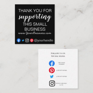 Business Thank You insert card modern packaging