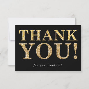 BUSINESS THANK YOU logo modern glam insert black