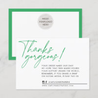 BUSINESS THANK YOU modern ball pen green