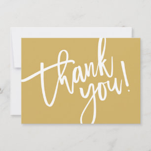 BUSINESS THANK YOU modern script insert gold logo