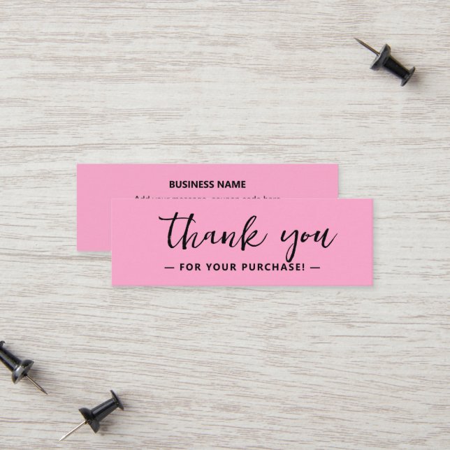 Business Thank You Social Media Package Insert (Front/Back In Situ)