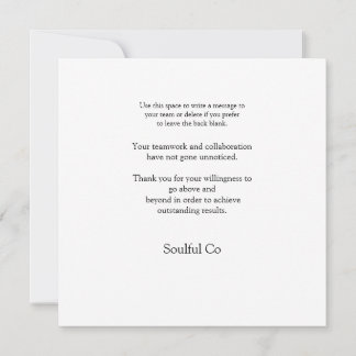 Business Thank You Team Photo Corporate  Card