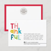 BUSINESS THANKFUL bold bright fun typography
