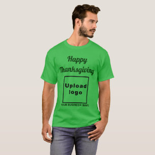 Business Thanksgiving Greeting on Shamrock Green T-Shirt