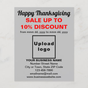 Business Thanksgiving Sale on Grey Flyer