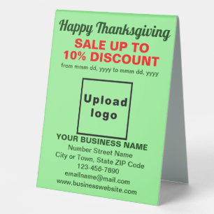 Business Thanksgiving Sale on Light Green