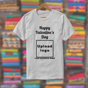 Business Valentine Greeting on Grey T-Shirt