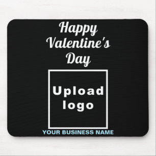 Business Valentine Greeting On Navy Blue Mouse Pad
