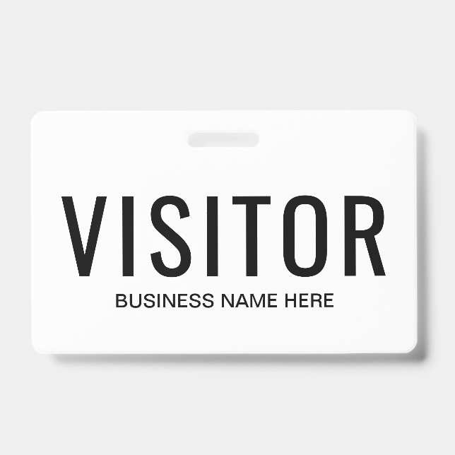 Business Visitor Badge ID Badge (Front)