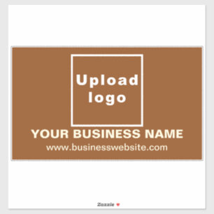 Business Website on Brown Large Rectangle Vinyl
