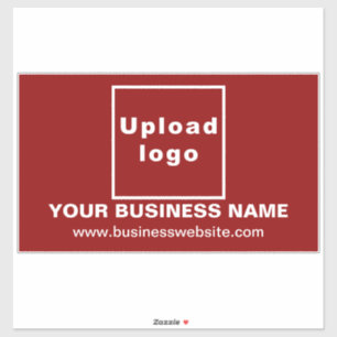 Business Website on Red Large Rectangle Vinyl