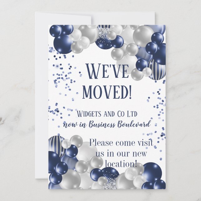 Business We've Moved Relocation Invitation (Front)