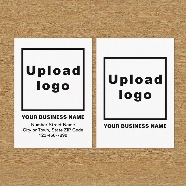 Business White Enclosure Card (Build brand name awareness. Your business brand on white enclosure card.)