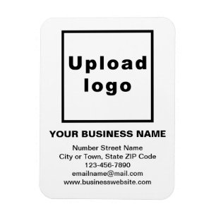 Business White Flexible Photo Magnet