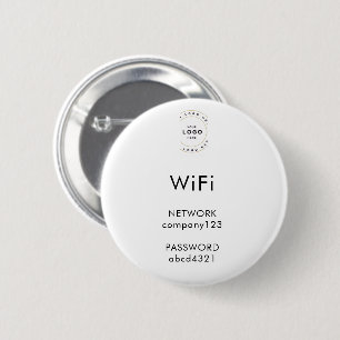 Business Wifi Morden Network Pedestal Sing 6 Cm Round Badge
