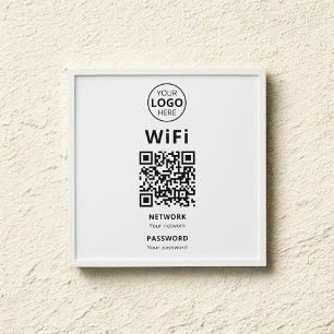Business Wifi QR Code Peel And Stick Photo Tile