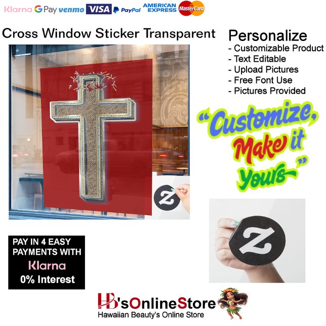 Business Window Sticker Red Background  (Business Window Sticker Red Background.
)